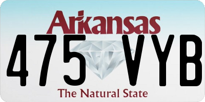 AR license plate 475VYB