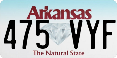 AR license plate 475VYF