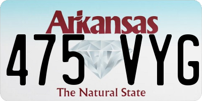 AR license plate 475VYG