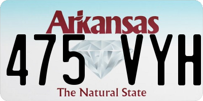 AR license plate 475VYH