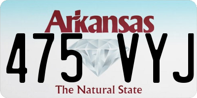 AR license plate 475VYJ