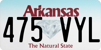 AR license plate 475VYL