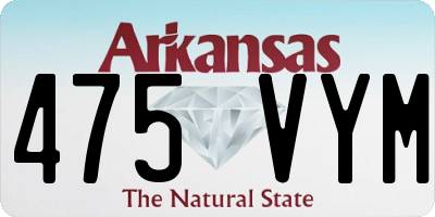 AR license plate 475VYM