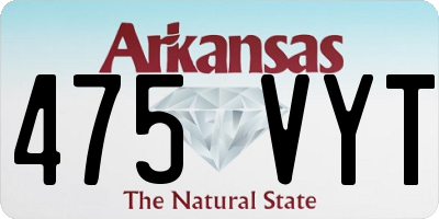 AR license plate 475VYT
