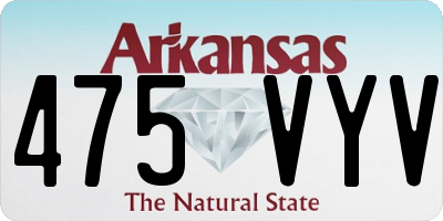 AR license plate 475VYV