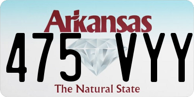 AR license plate 475VYY
