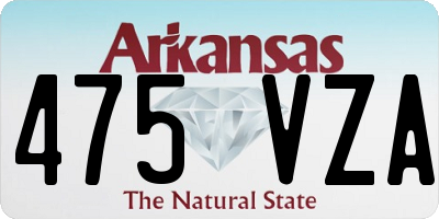 AR license plate 475VZA
