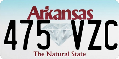 AR license plate 475VZC