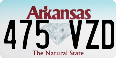 AR license plate 475VZD