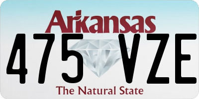 AR license plate 475VZE