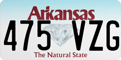 AR license plate 475VZG
