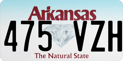 AR license plate 475VZH