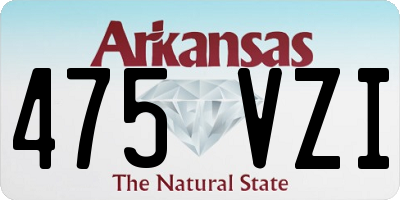 AR license plate 475VZI