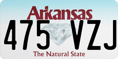 AR license plate 475VZJ