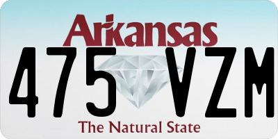 AR license plate 475VZM