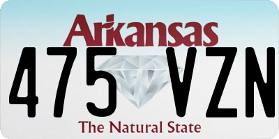 AR license plate 475VZN