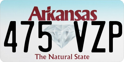 AR license plate 475VZP