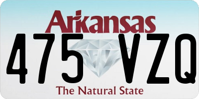 AR license plate 475VZQ