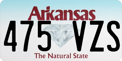 AR license plate 475VZS