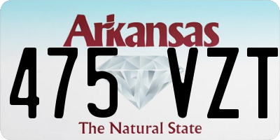 AR license plate 475VZT