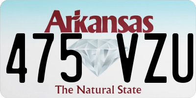 AR license plate 475VZU