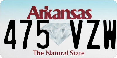AR license plate 475VZW
