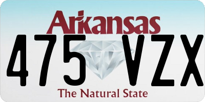AR license plate 475VZX