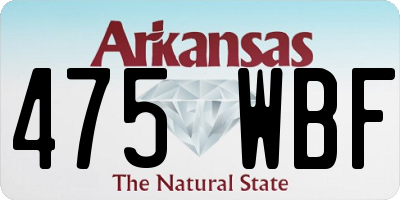 AR license plate 475WBF