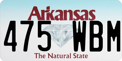 AR license plate 475WBM