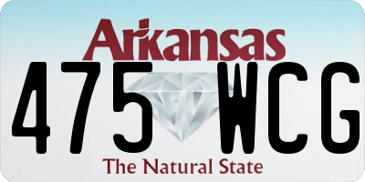 AR license plate 475WCG