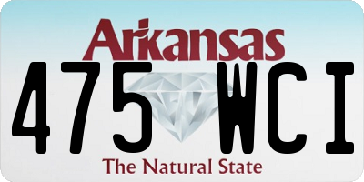 AR license plate 475WCI