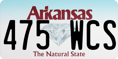 AR license plate 475WCS