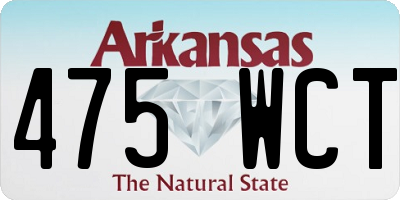 AR license plate 475WCT