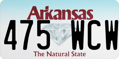 AR license plate 475WCW
