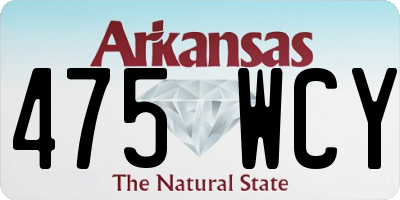 AR license plate 475WCY