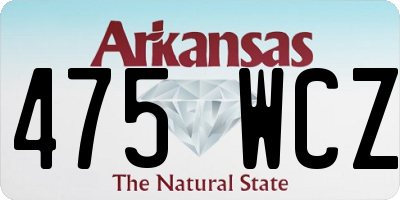 AR license plate 475WCZ