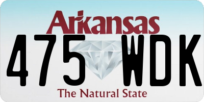 AR license plate 475WDK