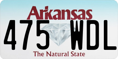 AR license plate 475WDL