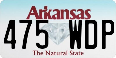 AR license plate 475WDP
