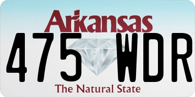 AR license plate 475WDR