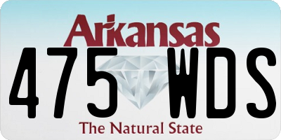 AR license plate 475WDS