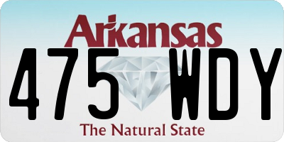 AR license plate 475WDY