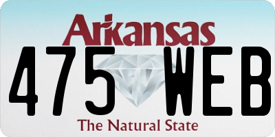 AR license plate 475WEB