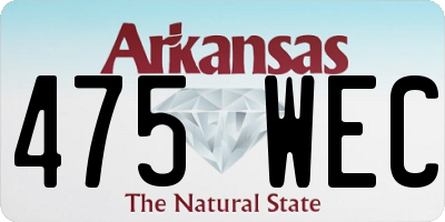 AR license plate 475WEC