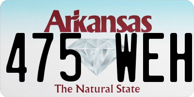 AR license plate 475WEH