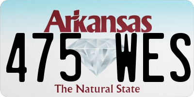AR license plate 475WES