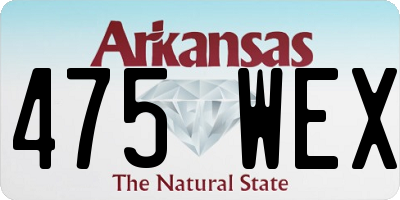 AR license plate 475WEX