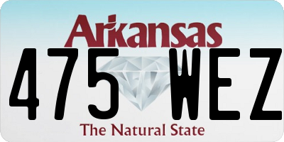 AR license plate 475WEZ
