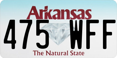 AR license plate 475WFF