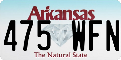 AR license plate 475WFN